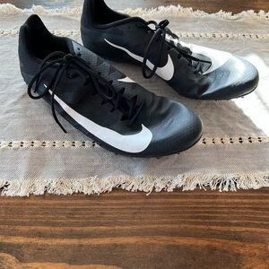 Nike Zoom Rival S Men’s size 13 Black & White racing shoes, running, track, GUC